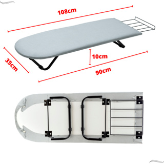 Mesa Tabua de Passar Roupa Portátil Passadeira Pé Dobrável Reforçado Tecido Térmico Cama Mesa Porta Ferro Não Queima em Oferta na Shopee