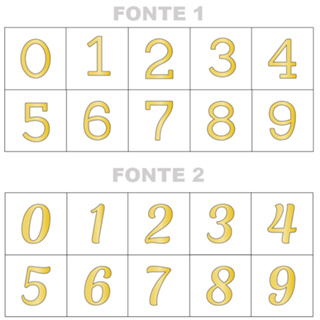 Kit 10/20/30/40/50 Apliques de Números para Laços e Artesanato de Acrílico Espelhado 2,5cm Altura em Oferta na Shopee