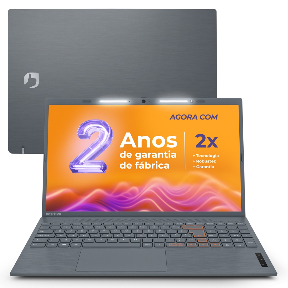 Notebook Positivo Vision C15 Intel® Celeron® N4020 Linux 8GB RAM 256GB Lumina Bar 15.6” HD...