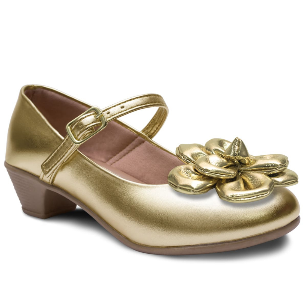 Sapato Salto Infantil Social Feminino Nº 28 Ao 34 Moda Festa Saltinho 03.20