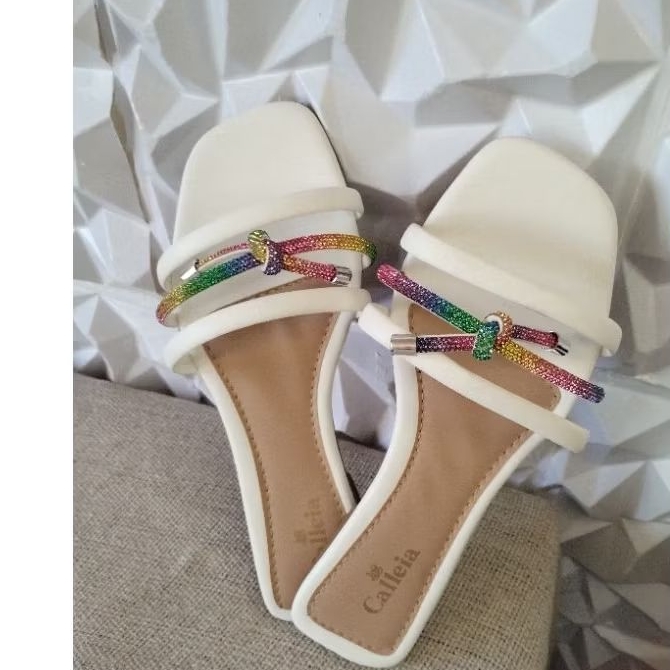 sandália feminina sandália rasteira sandália rasteirinha sandália verde feminina moda verão praia sandalia