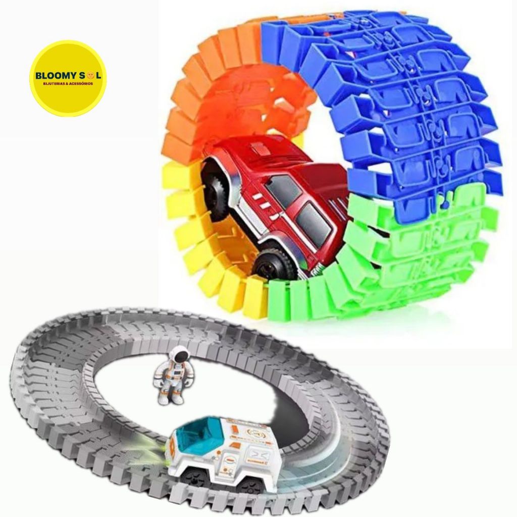 Carro Carrinho pista colorida flexível maluca carrinho de brinquedo/ Brinquedo infantil carrinho