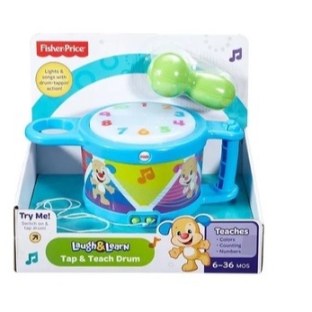 Aprender E Brincar Tambor Fisher Price - Mattel Dtm56 - Mom & Baby