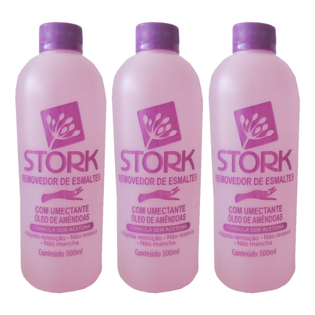 Removedor de Esmaltes 2 unidades Stork 500ml Sem acetona