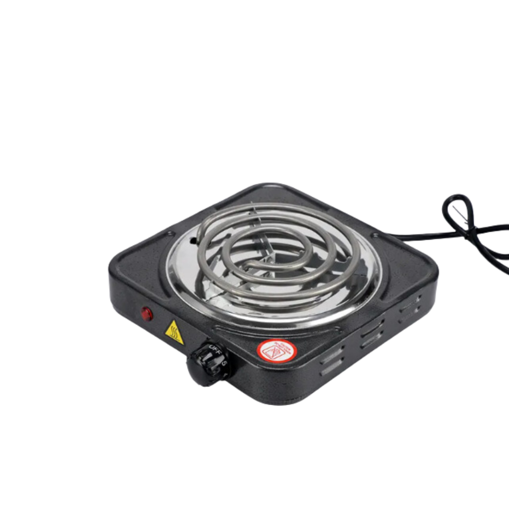 Fogão Elétrico Portátil Fogareiro    Cooktop 1 Boca 5 níveis de Temperatura 1000W