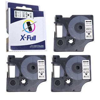 3 Fita Compativel Uso Em Rotulador Dymo 45013 D1 12mmx7m Branco em Oferta na Shopee