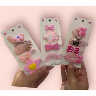 3 Cartelas de Presilhas para Cabelo Infantil Acessório fofo para cabelos Alta Qualidade em Oferta na Shopee