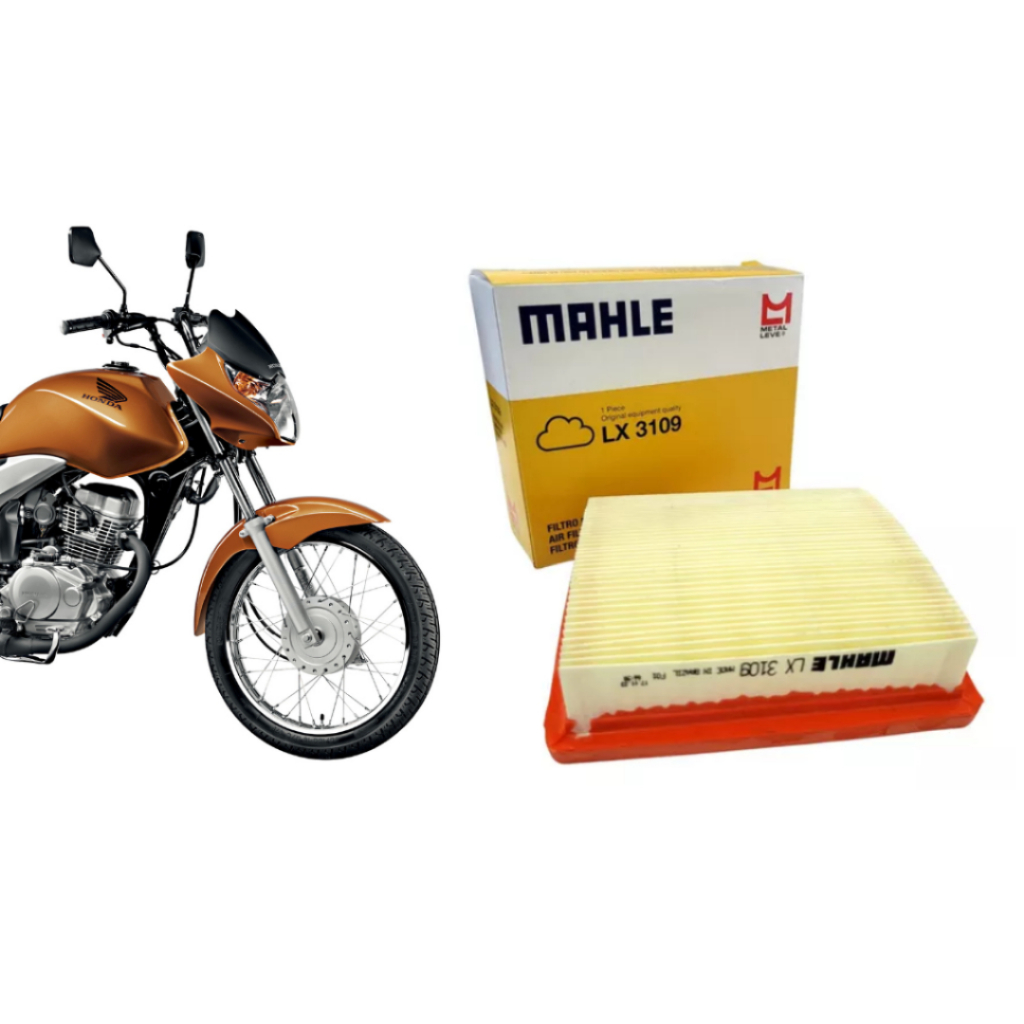 Filtro De Ar Honda CG 150 09 até 2013 Original Metal leve Mahle