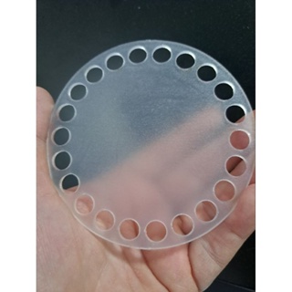 Base de acrílico  redonda 10cm para croche em Oferta na Shopee