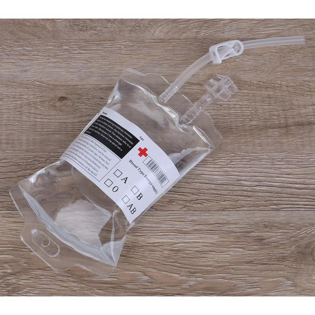 350ml Saco De Sangue Vazio Para Halloween Bebidas (Nao contem sangue falso na bolsa) — imagem 2 de 2