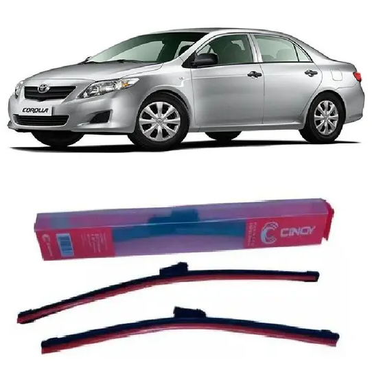 Par Palheta Dianteira Corolla 2008 a 2015/ Rav 04 2015 em diante/ Fit 2015 em diante Cinoy Silicone