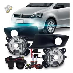 Kit Farol Milha Auxiliar Fox 10 11 12 13 + Kit Xênon 8000k