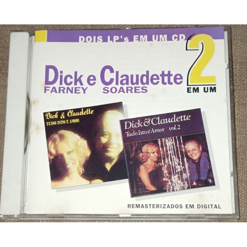 CD Dick Farney e Claudette Soares 2 em 1 original 9381