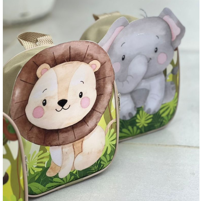 30 MOCHILINHA LINS PERSONALIZADA LEMBRANCINHA PARA ANIVERSARIO LEMBRANCINHA DO SAFARI