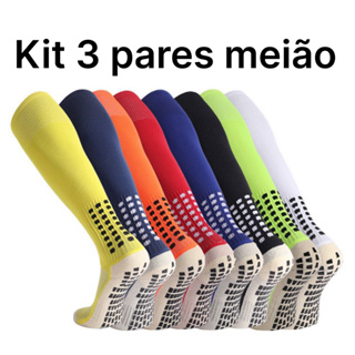 Kit 3 Meião De Futebol Masculino Longas Toalha De Fundo Antiderrapante Esportivas em Oferta na Shopee