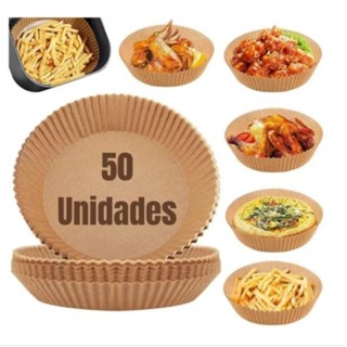 50-150 Forma De Airfryer Descartável Redondo Antiaderente Para Cozimento Papel Fritadeira Cozimento Protetor Forro Tapete - Gls Market em Oferta na Shopee