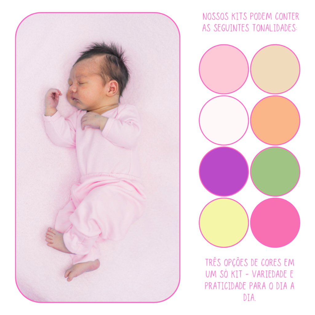 KIT 3 Body Infantil Bebê Reborn RN Prematuro Meia Manga Mafessoni Colorido Menino Menina Verão — imagem 2 de 2