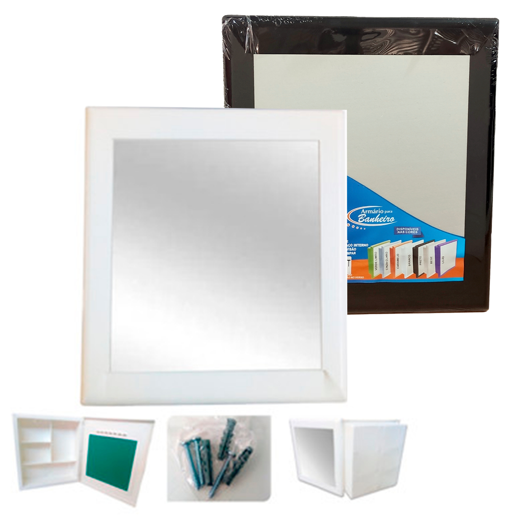 Armário com Espelho para Banheiro de Plástico: Onde Comprar | BuscaProdutos