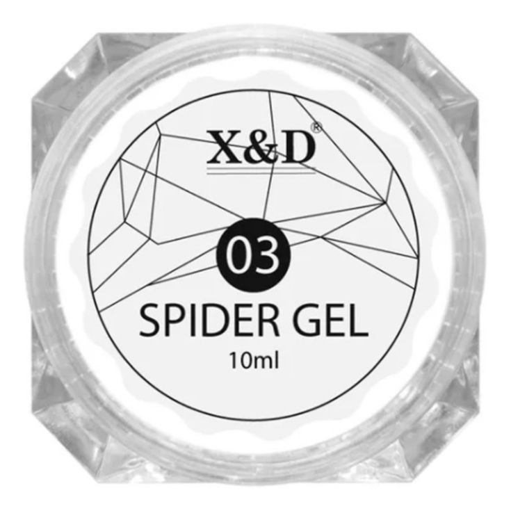 Spider Gel Teia De Aranha XeD Branco 10ml Unhas - Decoração