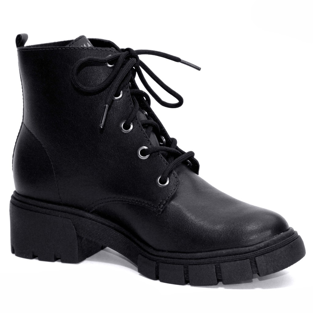 Bota Ramarim Feminina Coturno Tratorado Confortável Casual