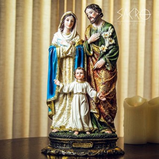 Imagem Sagrada Família 40cm Resina Importada em Oferta na Shopee