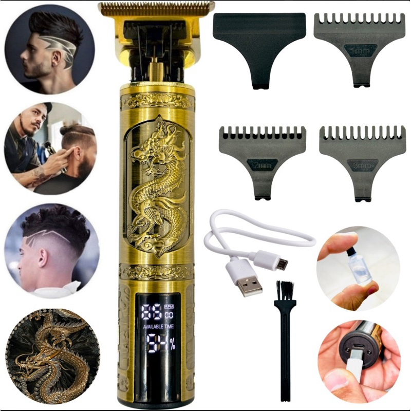 maquininha dragao maquina de cortar cabelo maquina de barba recarregavel