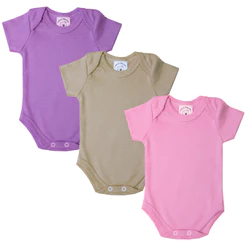KIT 3 Body Infantil Bebê Reborn RN Prematuro Meia Manga Mafessoni Colorido Menino Menina Verão