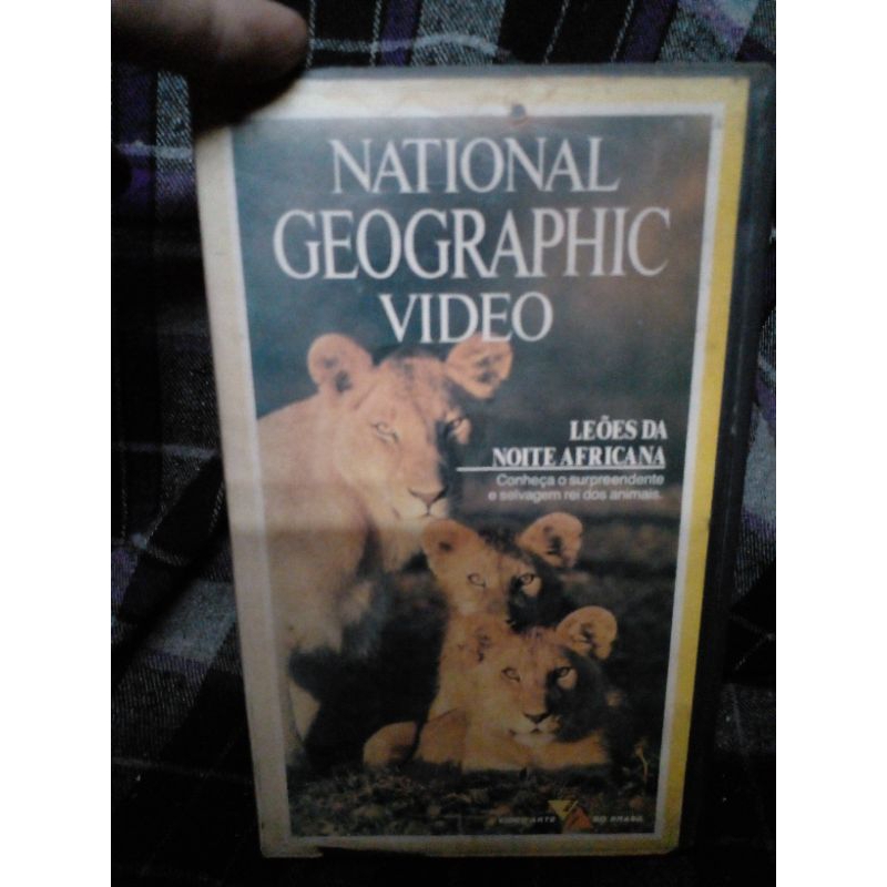 VHS National Geographic Leões da noite africana
