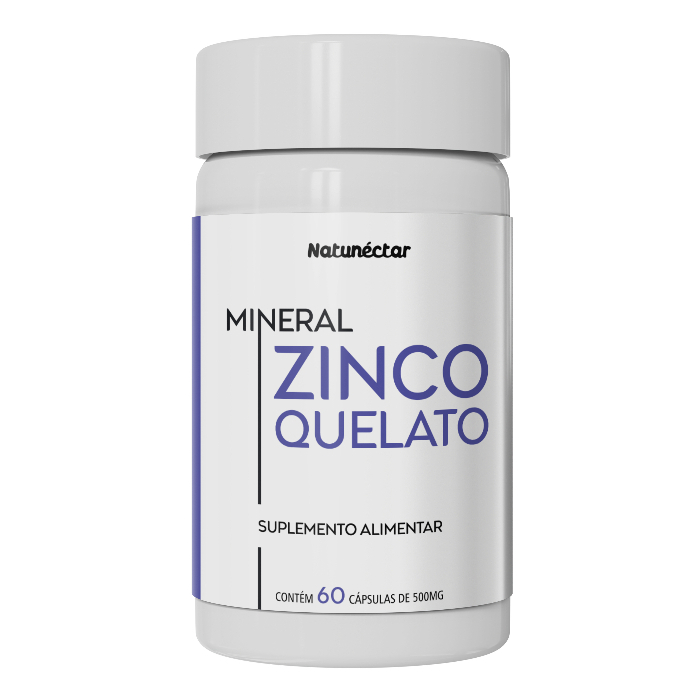Zinco Quelato 500mg 60 Cápsulas - Natunéctar