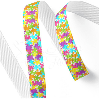 Fita de Gorgorão Autismo Quebra Cabeça Nº5 Peça com 10 metros em Oferta na Shopee