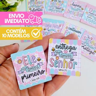 100 Tags com VERSÍCULOS BÍBLICOS/NOVOS MODELOS/cartão motivacional/card frases sortidas em Oferta na Shopee