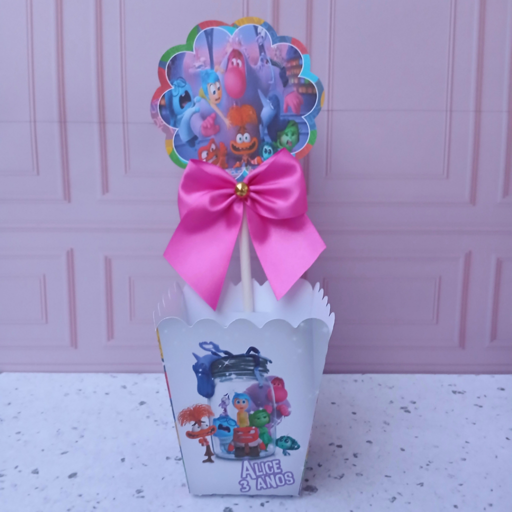 CAIXA CACHEPO/Centro de Mesa Divertidamente -Personalizados - lembrancinhas -Festa Infantil - Aniversário/PEGUE E MONTE