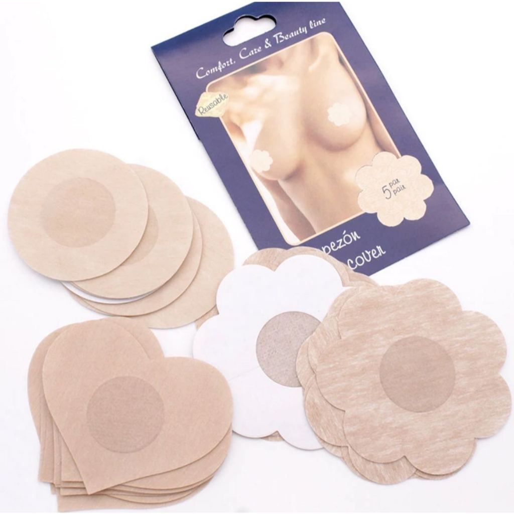 kit 100 Tapa-Seios Invisível Adesivo Protetor com 7,5cm de Diâmetro para Tampar Mamilos/Aureola/5PARElS 2024 em Oferta na Shopee
