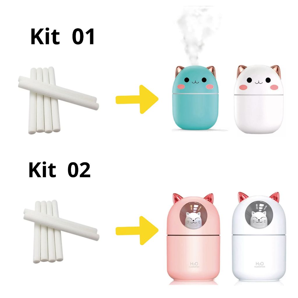 Refil Filtro de Algodão para Humidificador de Gatinho Cotonete difusor ultrassônico