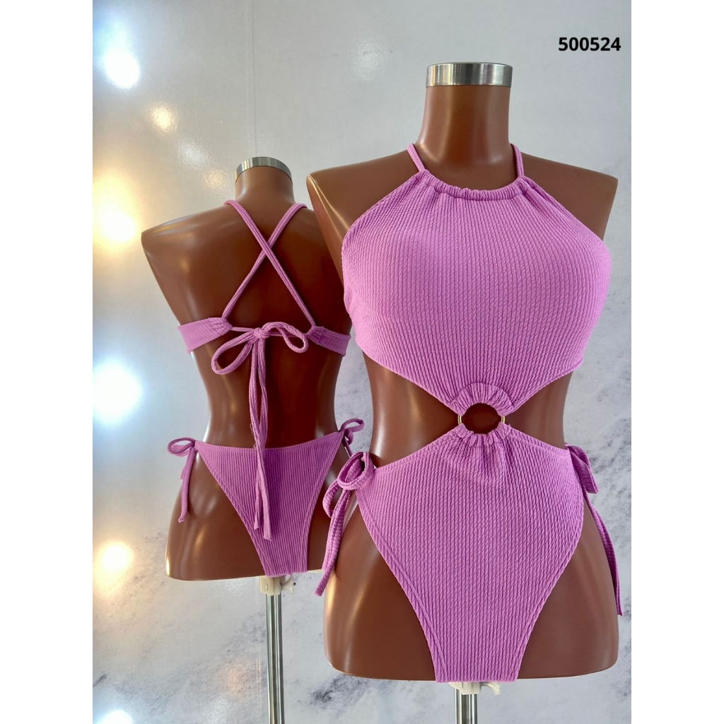Body maiô com Bojo Triquini Cavado Argola em 3D Moda feminina Blogueira em Oferta na Shopee