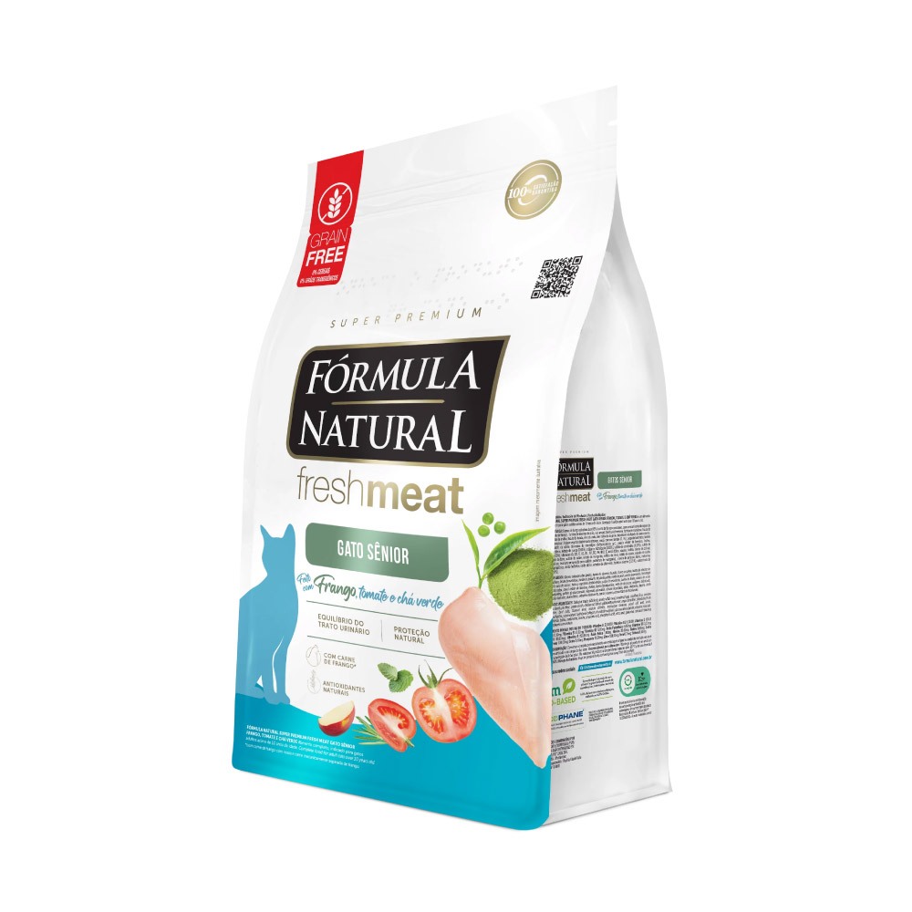 Ração Fórmula Natural Fresh Meat Gatos Sênior 1kg Adimax - Pets