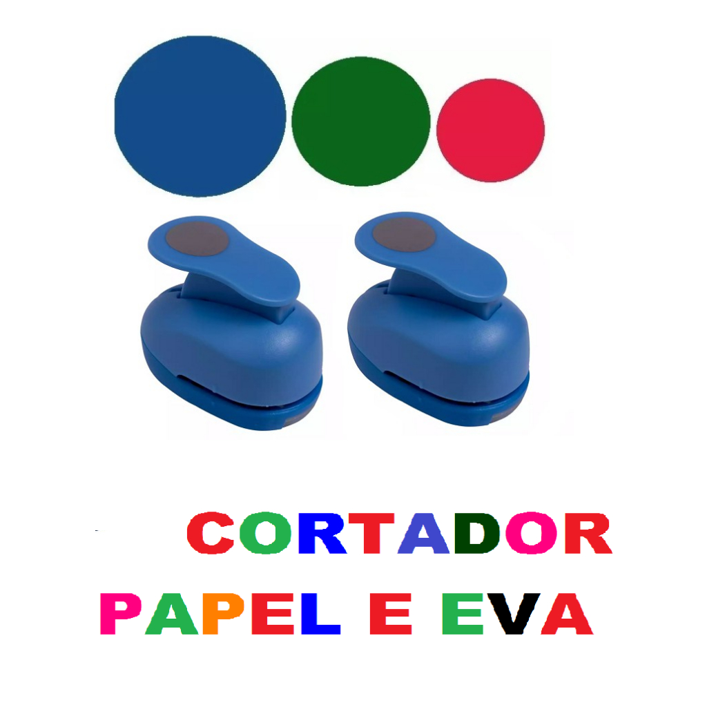 Kit 5 Cortador Furador Eva Circulo - 16mm 25mm 38mm 50mm 76mm