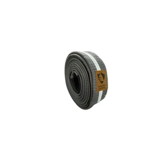 FAIXA ARTE MARCIAL JIU JITSU BRANCO/CINZA em Oferta na Shopee