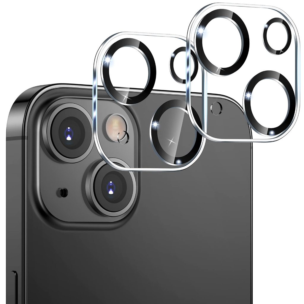 Película 3D de Câmera para iPhone 11 ao 15 Pro Max Protetor de Lente Aro de Proteção Premium