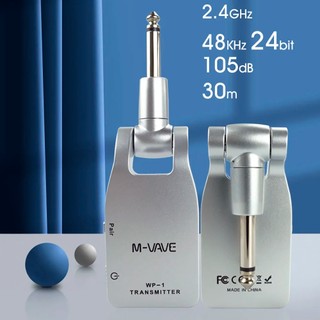 M-VAVE WP-1 2.4G Guitarra Transmissor sem fio Receptor Ferramentas Bateria embutida para guitarra Baixo Captador Peças