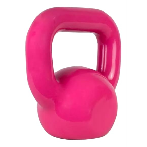 Kettlebell 4 Kg Emborrachado De Academia Para Agachamento Cor Rosa em Oferta na Shopee