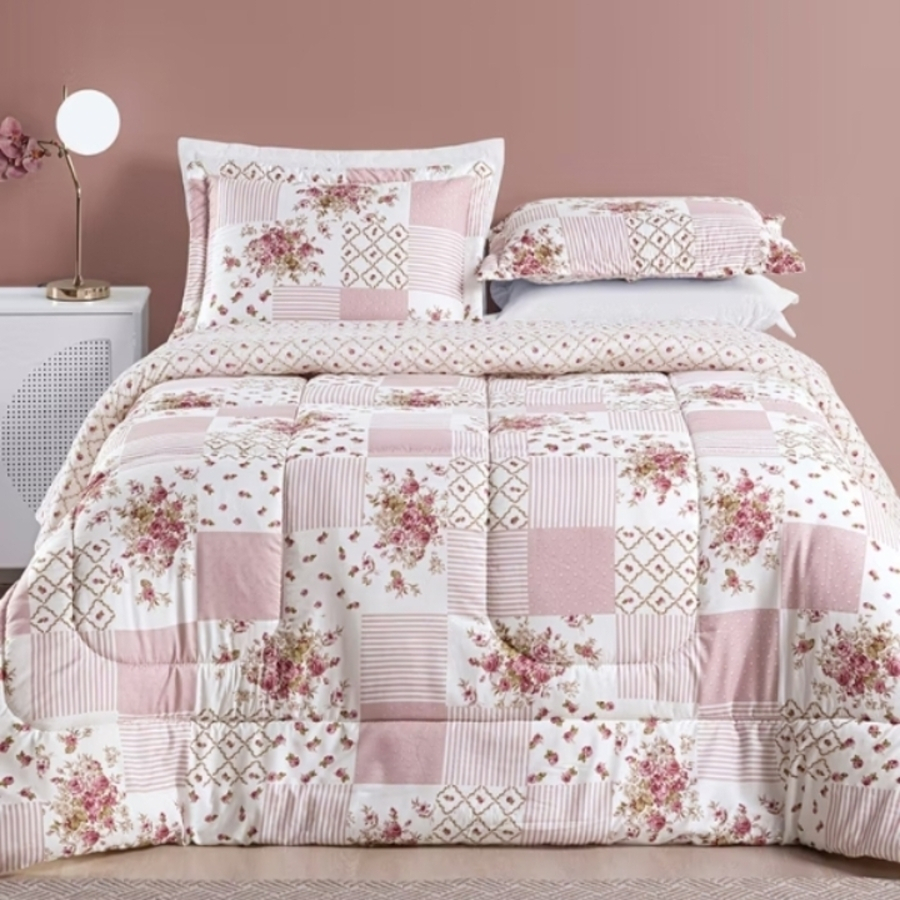 2 EDREDONS CASAL DUPLA FACE AVULSO (ESTAMPAS SORTIDAS)