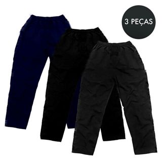 kit 3 Calças Masculina com listra lateral tres Bolsos E Costura Reforçada , trabalho, exercicio, academia em Oferta na Shopee