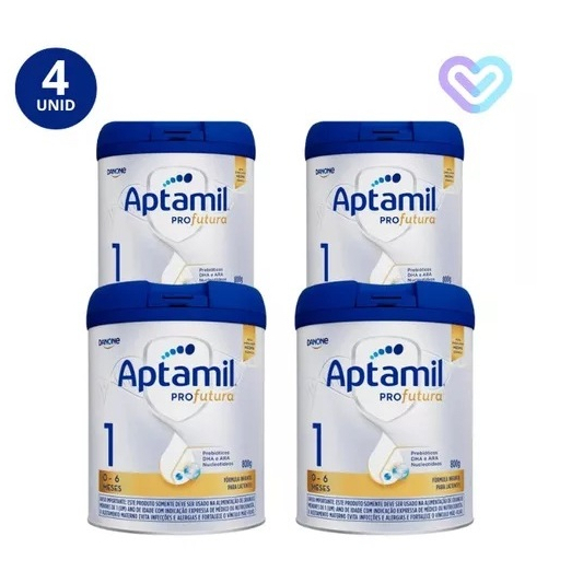 Kit 4x Fórmula Infantil Aptamil Profutura 1 Danone Lata De 800g em Oferta na Shopee