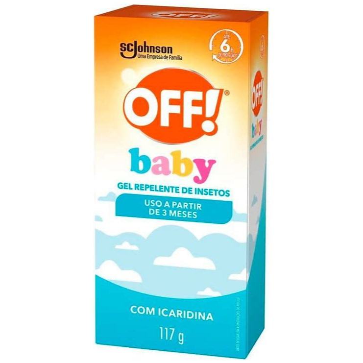 Repelente De Insetos Off Baby Com Icaridina 117g Gel