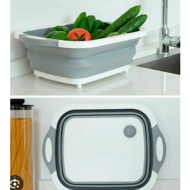 Tábua Bacia Cesta Retrátil Silicone Multifuncional Cozinha