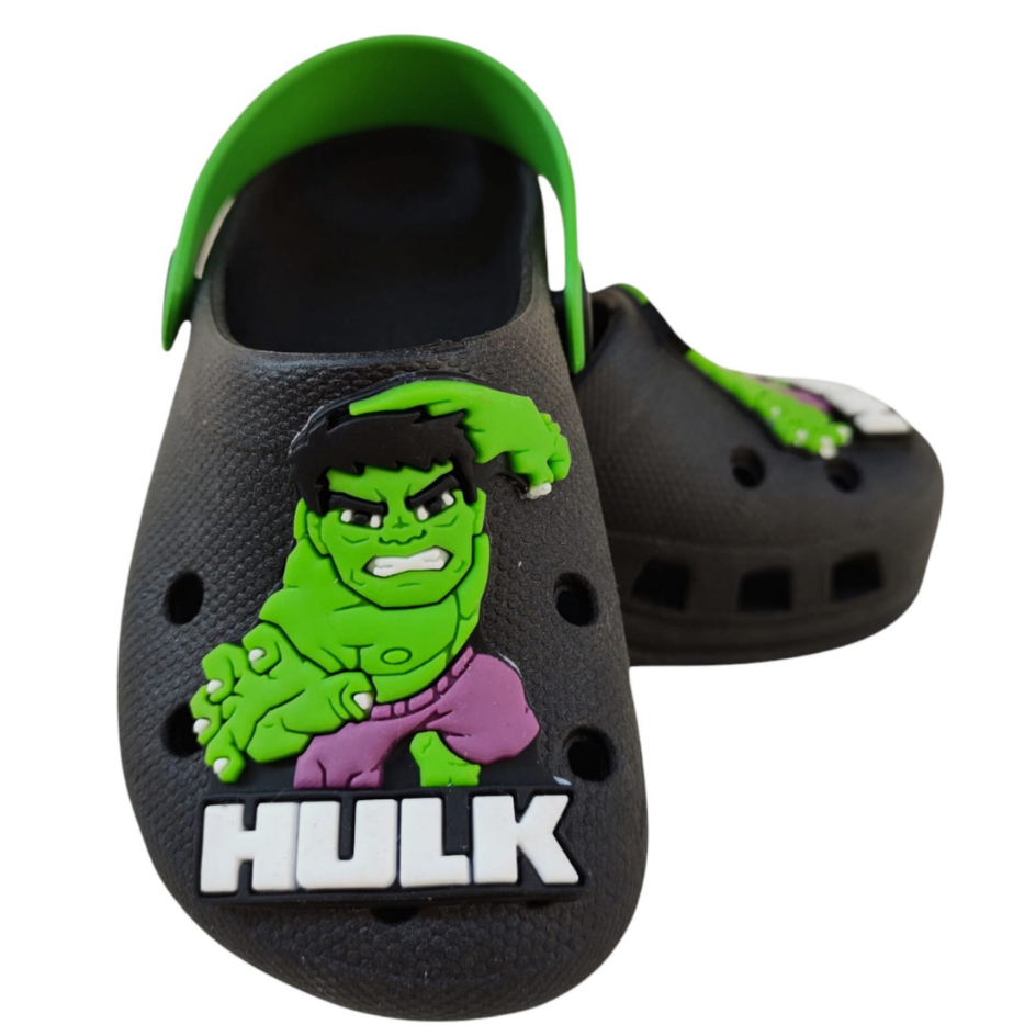 Babuche Infantil Hulk Heróis Vingadores Filme Menino Sandália Papete Chinelo