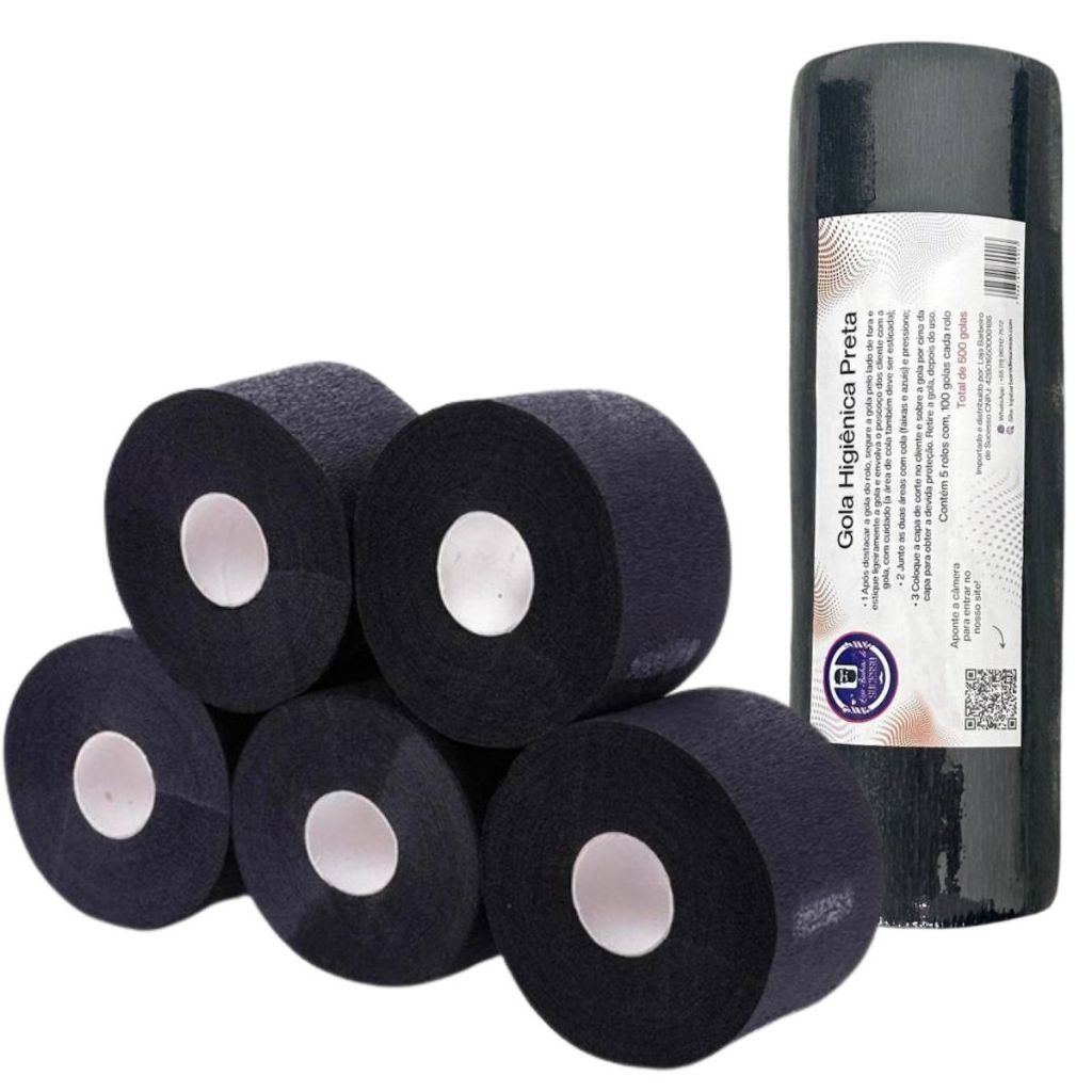 Kit Gola Higiênica PRETA Barbearia em Oferta na Shopee