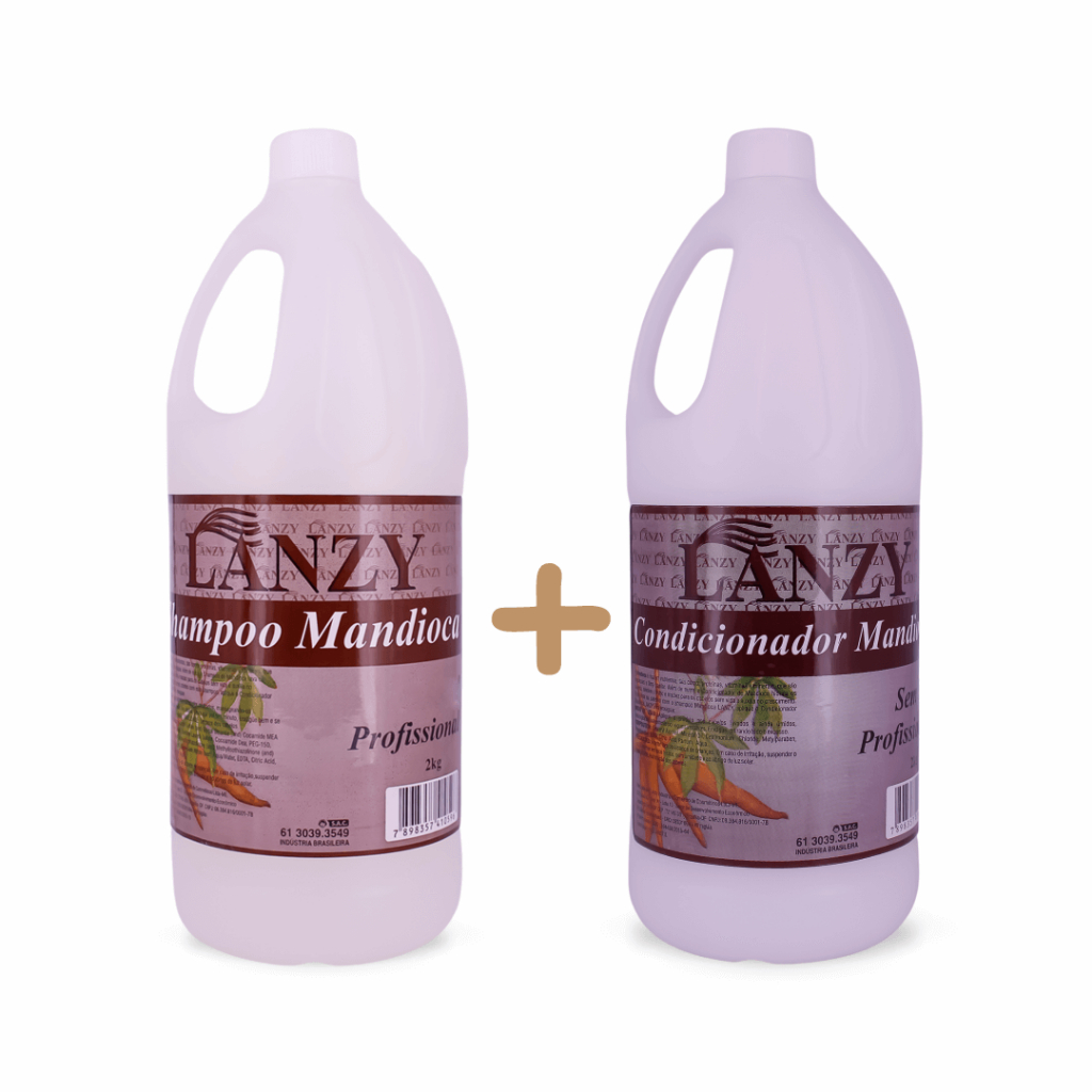 KIT SHAMPOO E CONDICIONADOR MANDIOCA 2 LITROS