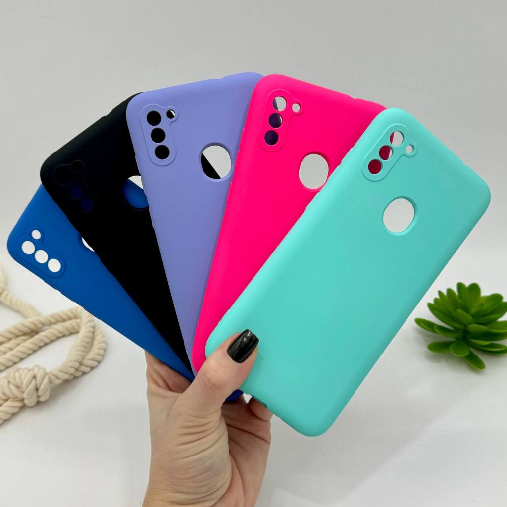 Capa Para Samsung Galaxy A11 Silicone Aveludada Capinha de Celular em Oferta na Shopee